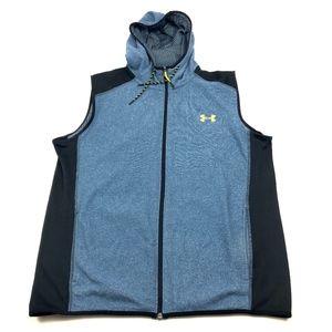 Under Armour Men ColdGear Fleece Vest Hoodie